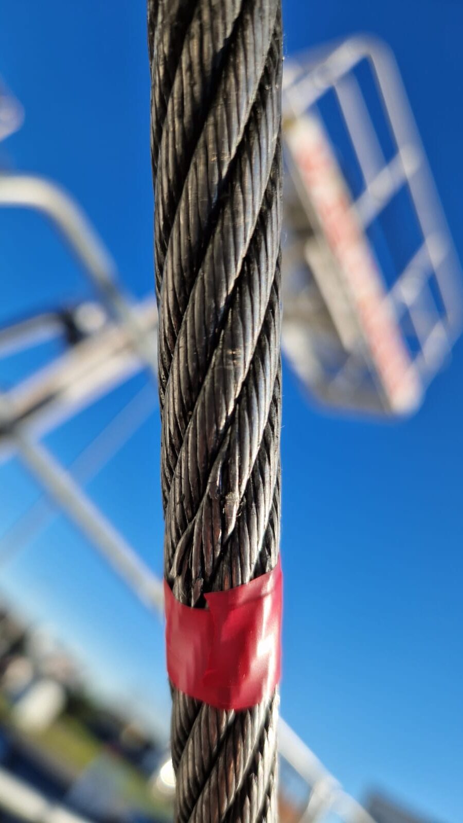 Drahtbrüche an einem Hubseil